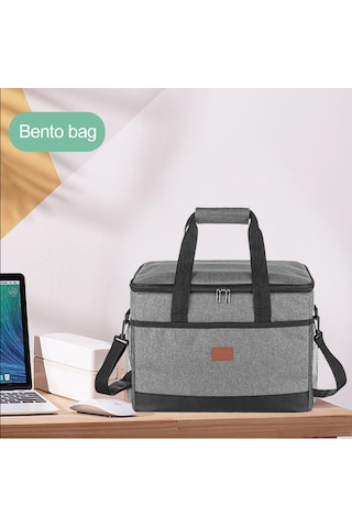 Yifomall 33l Gri Dışarıda Kullanıma Uygun Isıtma-soğutma Çantası, Su Geçirmez Oxford Kumaşı, Leakproof Tasarım, Çift Açılabilir Reşet, Günlük Yemek Ve Piknik İçin Uygun Çok Renkli