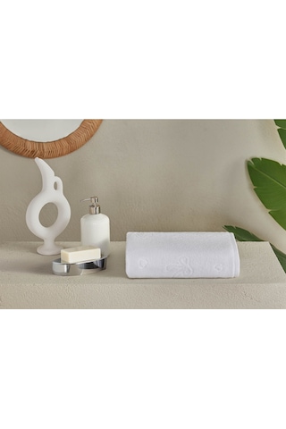 Özdilek Floretta Bow El Ve Yüz Havlusu 50x80 Cm Beyaz
