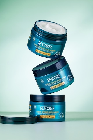 Restorex Keratin & Argan Onarıcı Saç Bakım Maskesi 300 Ml - Yıpranmış Ve Hasar Görmüş Saçlar Botoks Etkili
