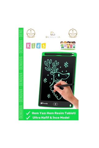 Dijitalçizimtableti Lcd Grafik Çizim Not Yazma Dijital Çocuk Yazı Tahtası Hafif Taşınabilir Model R