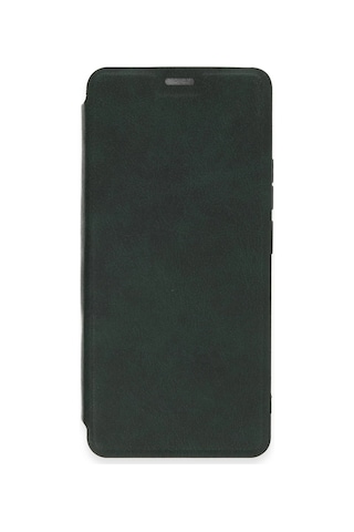 Newface - 606 - Xiaomi Redmi Note 13 4g Kılıf Flip Cover - - Csmo-tex - Koyu Yeşil