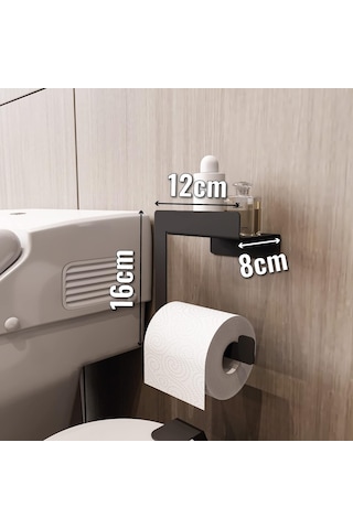 Raflı Tuvalet Kağıtlığı, Banyo Tuvalet Kağıtlık, Wc Tuvalet Kağıdı Tutucu, Banyo Tuvalet Kağıdı Askı Sku: Smg8690010211644 Diğer