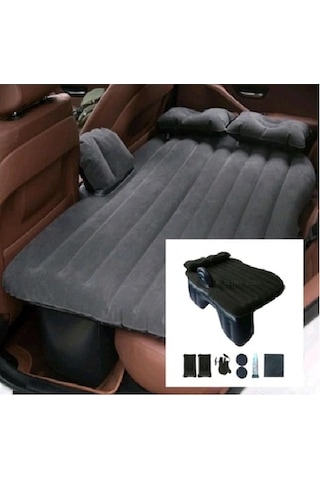 Araç İçi Şişme Yatak 2 Adet Yastıklı 12v Pompa + Yastık Seti