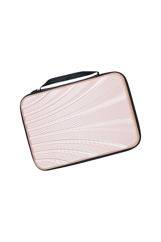 Ranyeek Tenis Topu Raketi Çantası, 2 Raket Ve 6 Top Saklayabilir, Sert Kasa, Su Geçirmez, Taşınması Kolay, Gül Kurusu Rengi