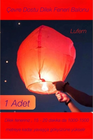 Dilek Feneri Balonu Gece Ateş Gökyüzü Işığı Uçurtma Yırtılmaz Kaliteli Düğün Nişan Özel Gün