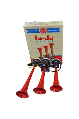 HİDO ARAP KORNA 12V İTALYAN MARCO SESLİ 3 MELODİLİ DALİ DALİ