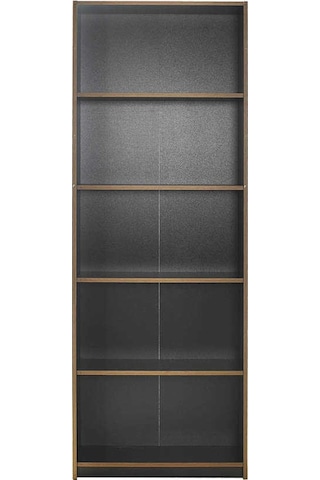 Modern 5 Raflı Kitaplık-antrasit-kontra 64x182x26 Cm Gxyxd