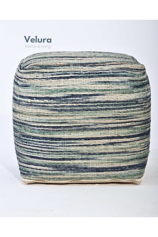 Shiro Aqua Blue - Puf Mavi