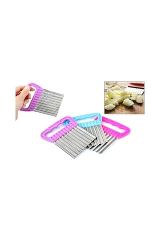 Chips Chopper Şekilli Sebze & Meyve Dilimleyici Çok Renkli