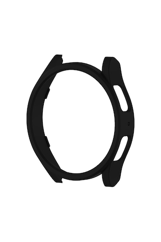 Samsung Uyumlu Galaxy Watch 6 44mm Sert Pc Kasa Koruyucu Mtr Watch Gard 16 - Siyah