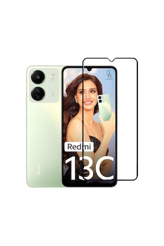 Xiaomi Redmi 13c İle Uyumlu Telefon Kılıfı Ve 5d Tam Kaplayan Cam Ekran Koruyucu