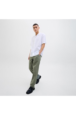 Jack&jones Kane Summer Linen Blend Jogger Erkek Yeşil Pantolon