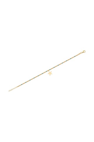 Diamond Line - Gülaylar - Sarı Altın 14 Ayar Toplu Bileklik Standart N11.21785 Sarı Altın