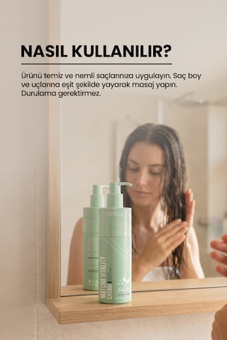 Maça Çaylı Saç Kremi Yıpranmış Saçlar İçin Onarıcı Krem
