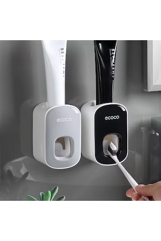Ecoco Gri Diş Macunu Sıkacağı Beyaz