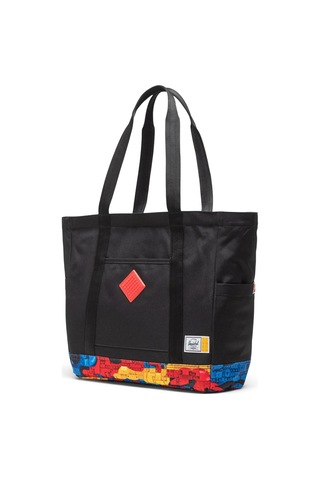 Herschel X Lego Heritage Tote Omuz Çantası Siyah -soyut Bloklar Çok Renkli