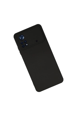 Cosmotex Newface Xiaomi Poco X4 Pro 5g Kılıf Nano İçi Kadife Silikon - Siyah Sıyah