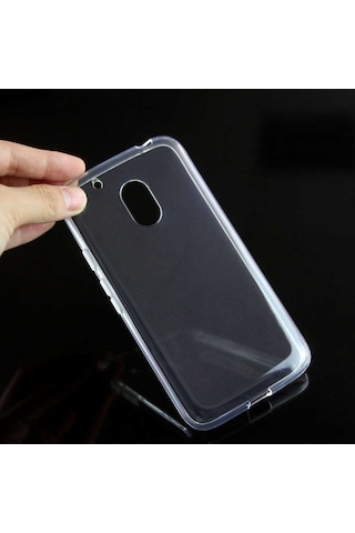 Lenovo Moto G4 Kılıf Zore Şeffaf Ince Ve Esnek Süper Silikon Renksiz