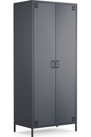 Pera Metal Elbise Dolabı, Soyunma Dolabı, İki Kapılı, 80,50 X 50 X 189,50 Cm Ral 7016 Antrasit