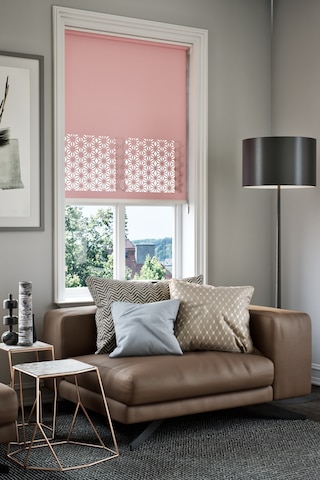 Perdea Lazer Kesim Mat Stor Perde, Lazer Kesimli Klasik Serisi, C-181006 Gül Kurusu Renk