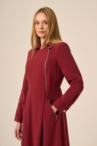 Ftz Women Ftz Kadın Modal Elbise Bordo 31183 Bordo
