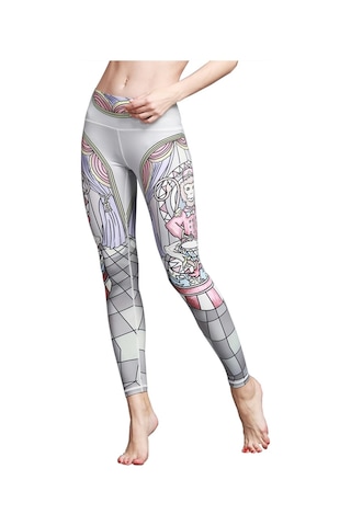 Paıyıge Yoga Pantolon Kadın Baskılı Maymun Hk63