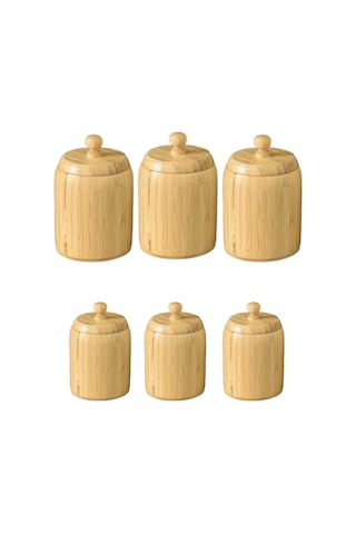 6 Lı Bambu Baharat Seti, Baharatlık Sarı