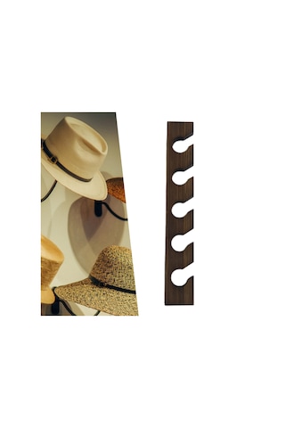 Suntek Beyzbol Şapka Rafı Depolama Giriş Sundurma Kahverengi