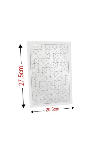 Kişiye Özel Fotoğraf Baskılı Süblimasyon Dikdörtgen Puzzle A4 - 99 Parça