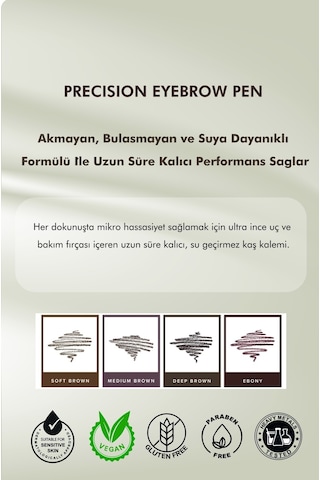 Farmasi Precision Kaş Kalemi Ebony