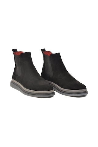 Marco Rossi Siyah Süet Hakiki Deri Erkek Chelsea Bot 153-5545 M Siyah