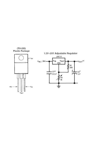 Lm317T Voltaj Regülatör Entegresi Ayarlı Güç Kaynağı İçin