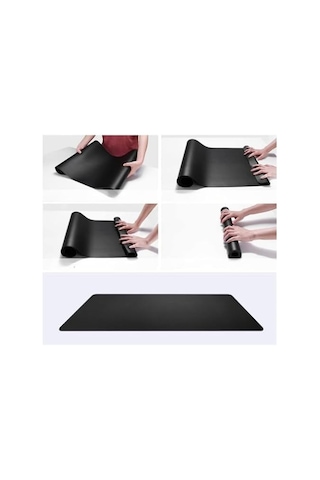 60x30 Cm Siyah Çift Taraflı Deri Desk Mat, Pu Deri Masa Sümeni Ve Masa Koruyucu, Suya Dayanıklı Kola Diğer