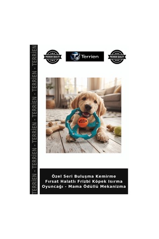 Özel Seri Buluşma Kemirme Fırsat Halatlı Frizbi Köpek Isırma Oyuncağı - Mama Ödüllü Mekanizma