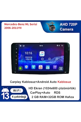 Mercedes-benz Ml Serisi 2006-2011yıl 2gb Ram 32gb Rom Carplay
