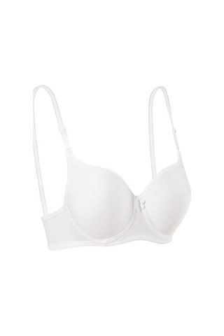Ebru Kadın Slikonlu Dolu Düz Sütyen E-1151 - Beyaz - 80 Beyaz