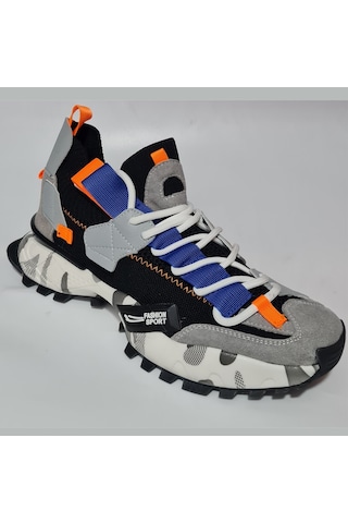 Scootland Bağlı Lastikli Triko Fashion Sport Erkek Spor Ayakkabı 19279 Siyah