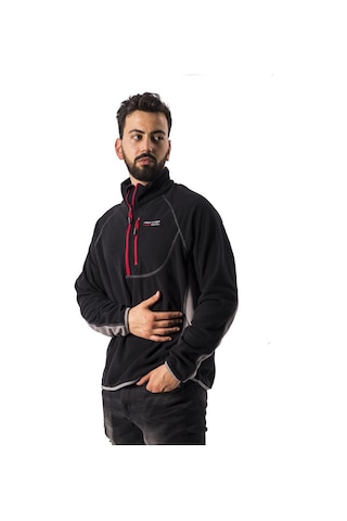 Freecamp Fleece Yarım Fermuar Polar Siyah