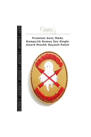 Astrid T Premium Genç Modu Kampçılık Kumaş Süs Single Sword Plastik Hayalet