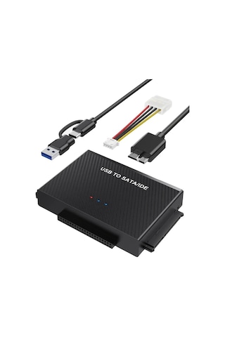Elmpaly Usb 3.0 Sata Ide Adaptörü 2.5 3.5 Inch Ssd Dvd Cd Rom Çevirici Harici Disk