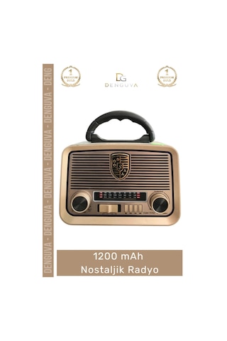 Radyo Bluetooth Usb Fm Mp3 Aux Tf Kart Fişli Pilli Yüksek Ses Sd Dekoratif Nostaljik Radyo