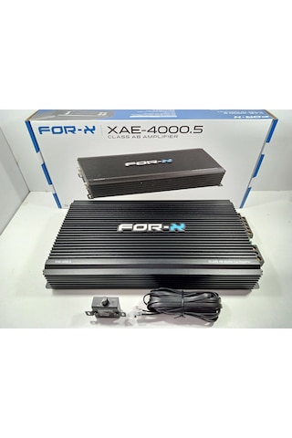For-x 5 Kanal Amfi - For-x XAE-4000.5 - Bass Kontrollü Oto Anfi