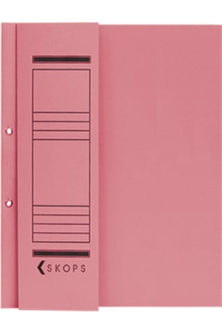 Yarım Kapak Kapsüllü Karton Dosya 500 Adet Pembe