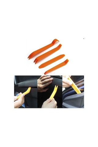 Oto Teyp Döşeme Trim Sökme Aparatı 4 Lü Set Profesyonel