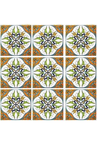 Can Seramik – 10x10 Cm. Cç-99 Kütahya Çini Karo 5'li 1 Paket