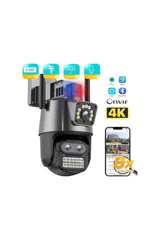 3 Kameralı Zoomlu İcsee Xmeye 4mp Ptz Akıllı Kamera