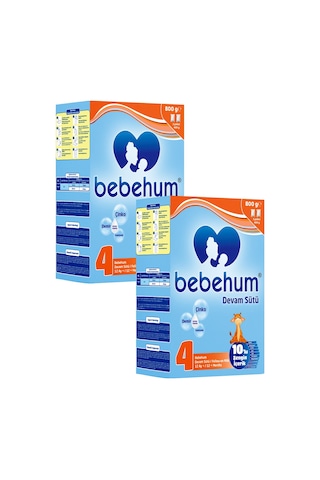 Bebehum 4 Numara Devam Sütü 12 Ay+ 800 gr x 2 Adet