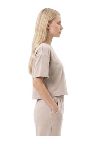 Cottonhıll Premium - Sway Collection Vizon Modal Bisiklet Yaka Tişört