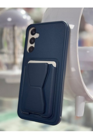 Samsung Galaxy A34 Uyumlu Standlı Deri Kartlıklı Kılıf