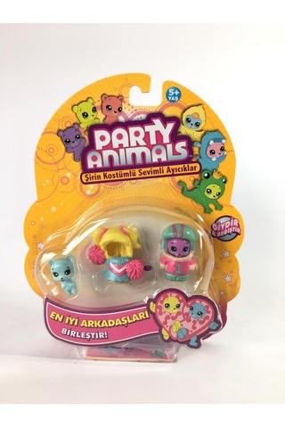 Party Animals 3'lü Figür Set - 60725